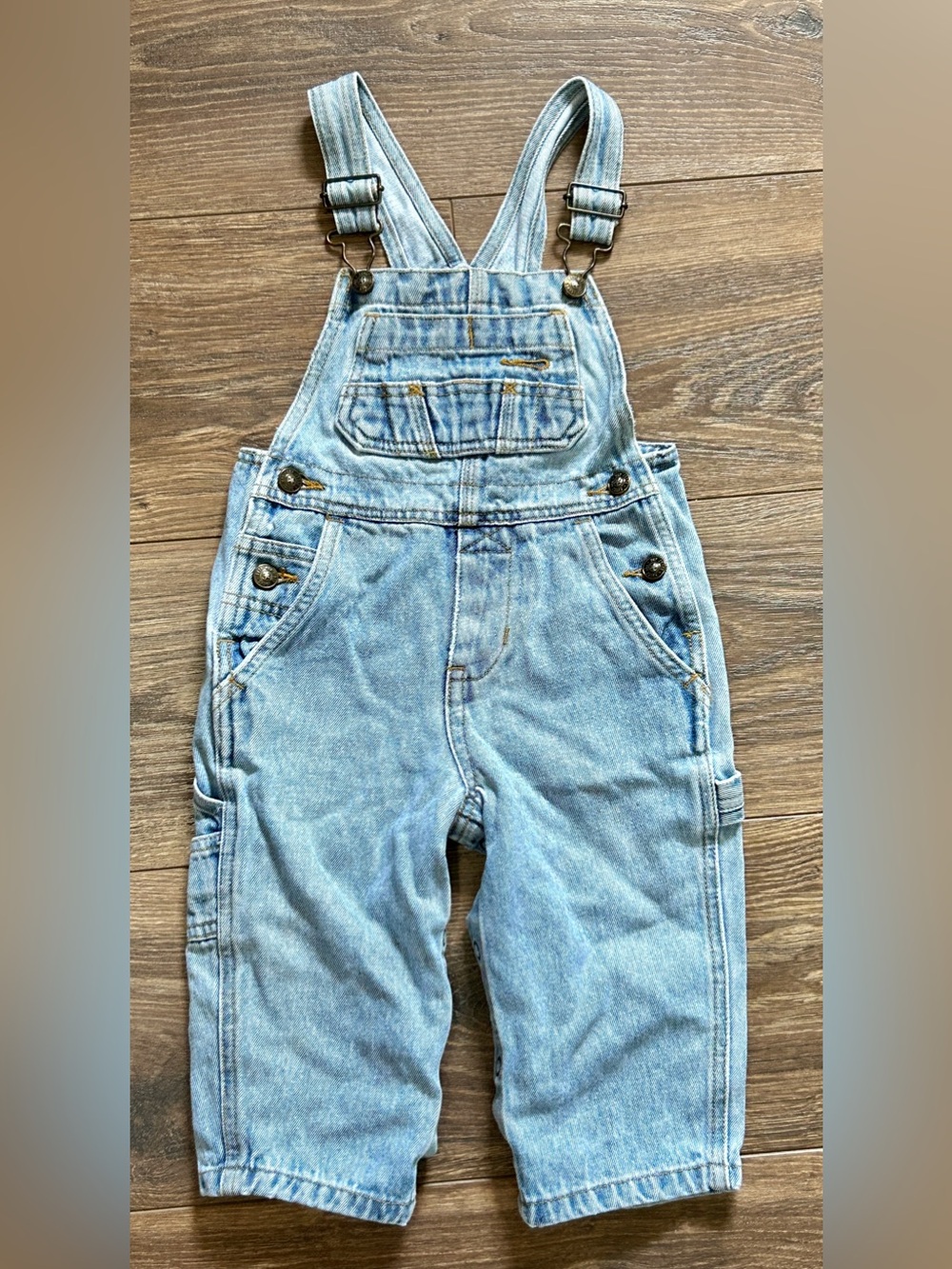 Vintage TCP Jeans Light Wash Denim Overalls 18 Months